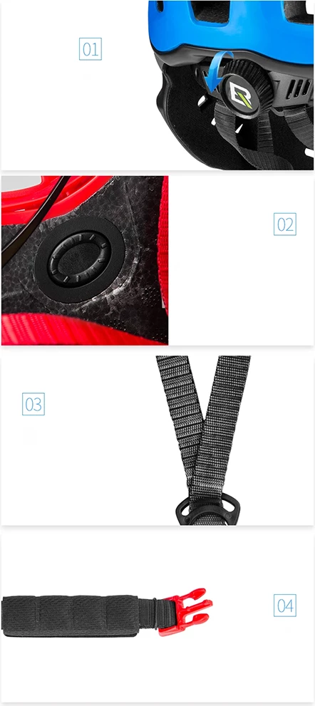 helmetë biçiklete fëmijësh Rockbros TT-32SOBL-S, full-face me mjekër të heqshme, rregullim 360°, S (48-54 cm), e zezë dhe portokalli
