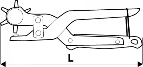 Shpuese me rrotë për lëkurë Topex 32D424 240 mm, 1.5-4.5 mm, e zezë/verdhë