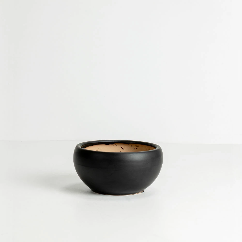 Set vazo ONYX, 3 copë, qeramikë, ngjyrë e zezë, 43x43x18cm