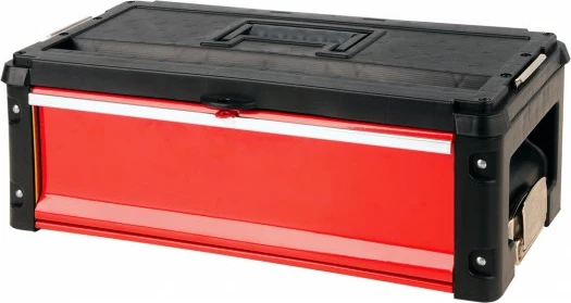 Kuti veglash Yato YT-09108 modulare me 1 sirtar, 49.5x25.2x18 cm, kuqe/zezë