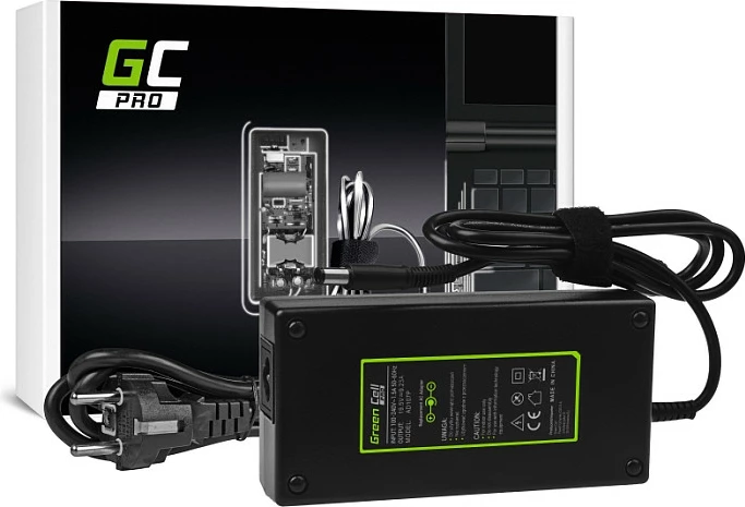 Karikues laptopi Green Cell PRO, 19.5V 9.23A 180W, për Dell, i zi