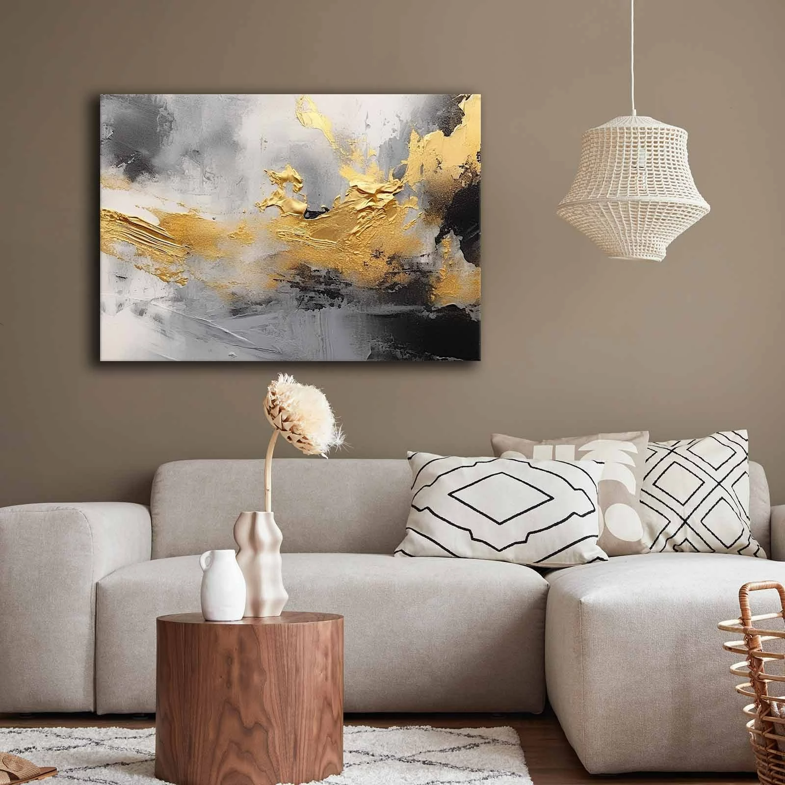 Pikturë dekorative në kanavacë Wallity, 70100GSC-021, shumëngjyrëshe, 70x100cm