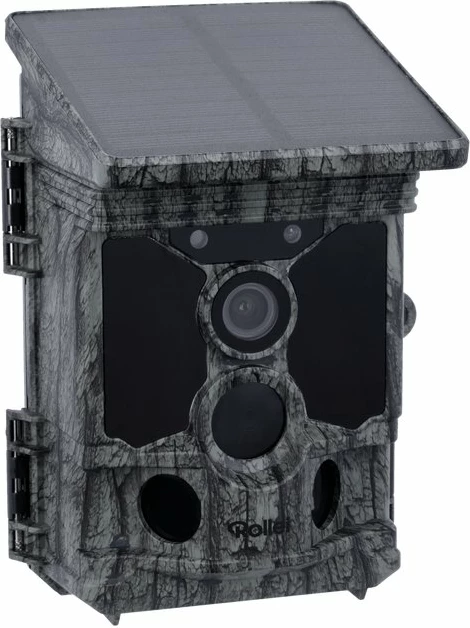 Kamerë survejimi Rollei 40536 4K/48MP, night vision, Wi‑Fi, IP66, me panel solar, kamuflazh