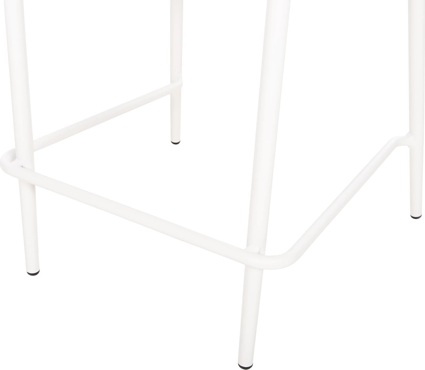 Karrige për bar, lartësi mesatare, EULO FH6087.02, alumin në të bardhë, ratan sintetik në bezhë, 60x60x99H cm