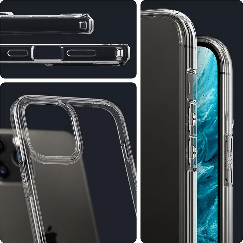 Mbështjellës Spigen Ultra Hybrid për iPhone 12 Pro Max, Transparent