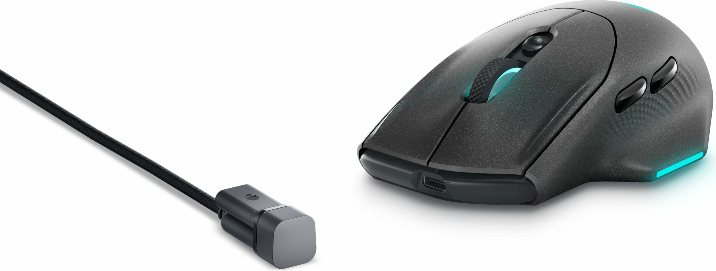 Maus wireless Alienware AW620M, i zi, me ndriçim LED