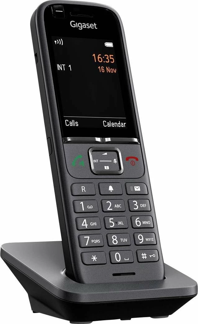 Telefon DECT pa kabllo Gigaset S700H Pro S30852-H2974-R102, libër telefoni 500 kontakte, Bluetooth, 13 orë bisede, 1 dorezë, i zi