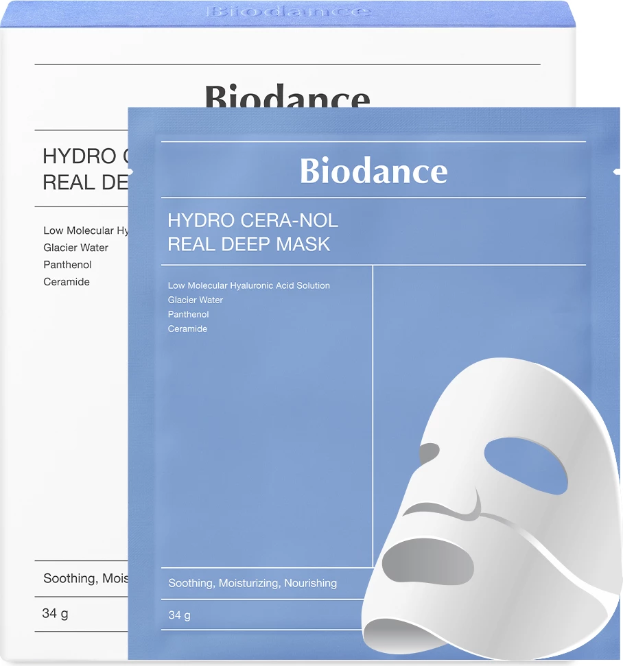 Maskë fytyre në letër Biodance Hydro Cera-nol Real Deep Mask për femra, 34g