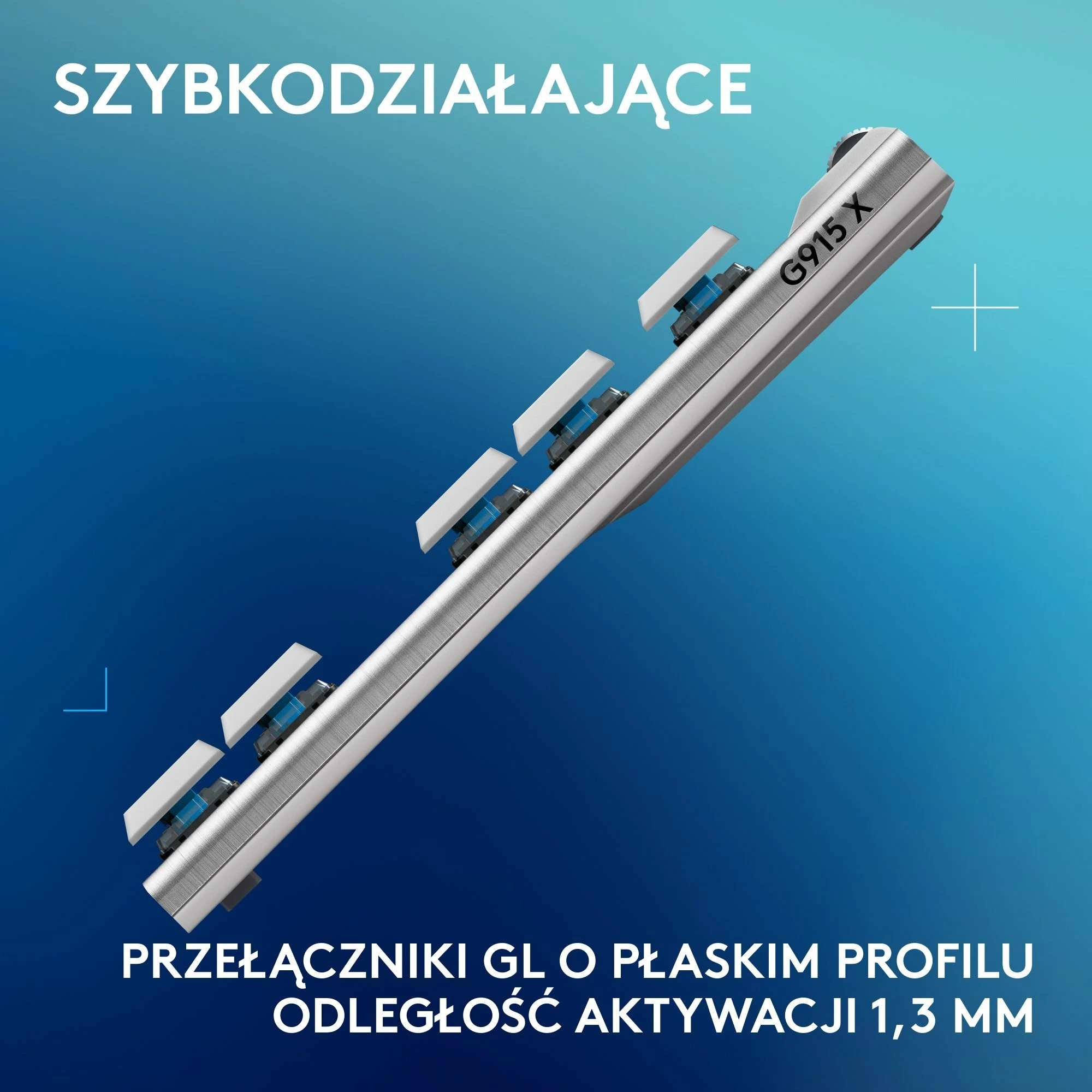 Tastierë gaming mekanike Logitech G915 X Lightspeed TKL GL Tactile (920-012737), RGB, wireless/USB/Bluetooth, US INTL, e bardhë