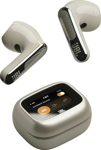 Kufje JBL Live Flex 4, Bluetooth, true wireless, deri 50 orë bateri, bezhë