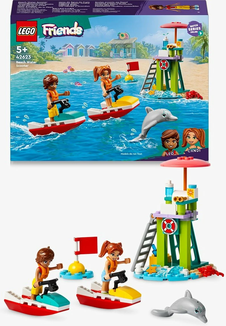 Set ndërtimi LEGO Friends 42623, kullë vrojtimi me jetski, 84 pjesë, shumëngjyrëshe