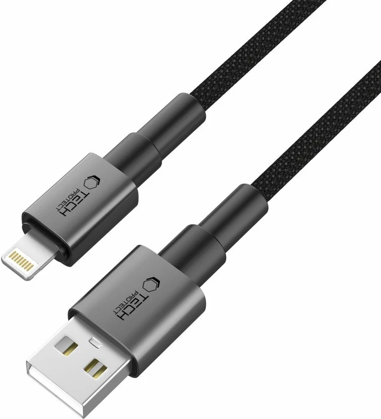 Kabllo Tech-Protect UltraBoost DNA USB-A / Lightning, 200 cm, Gri