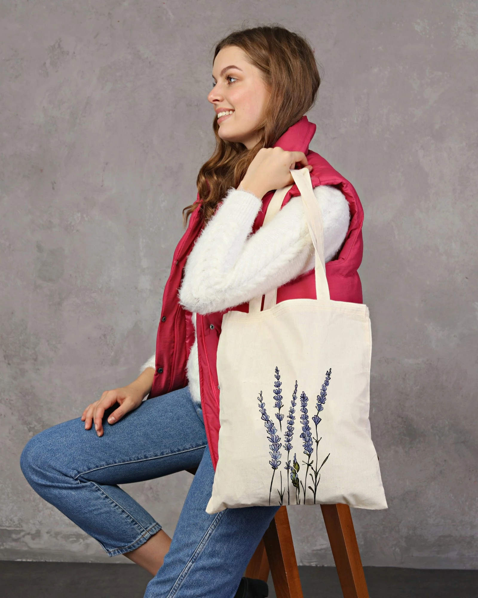 Torbë tote Zoozie Bags, krem, 0865