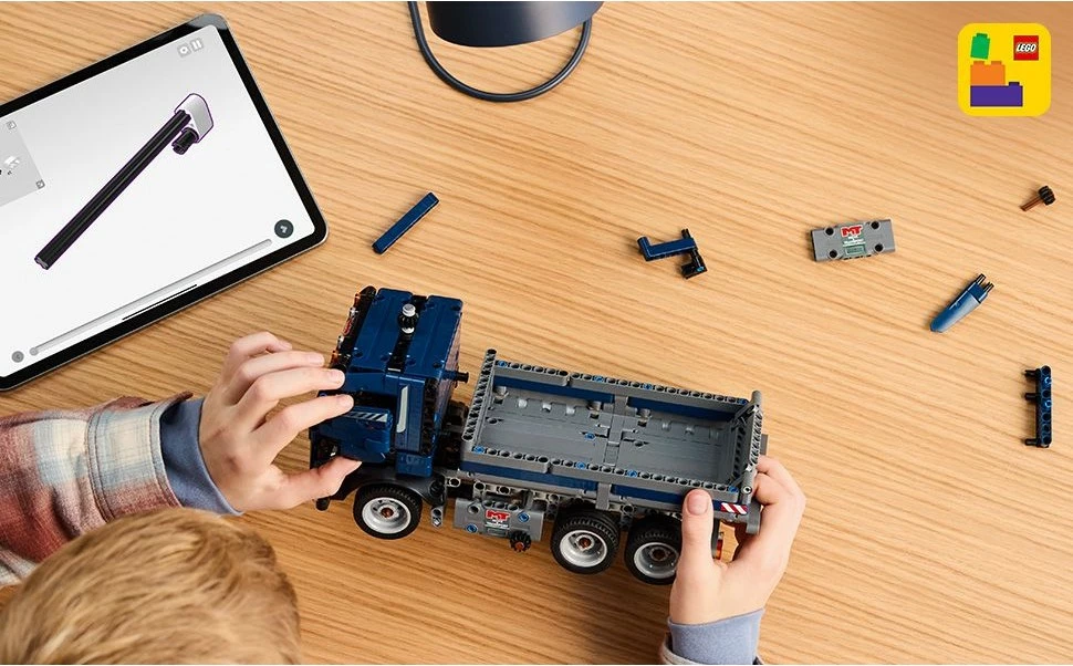 Set ndërtimi LEGO Technic Tipping Dump Truck, 462 pjesë, shumëngjyrësh