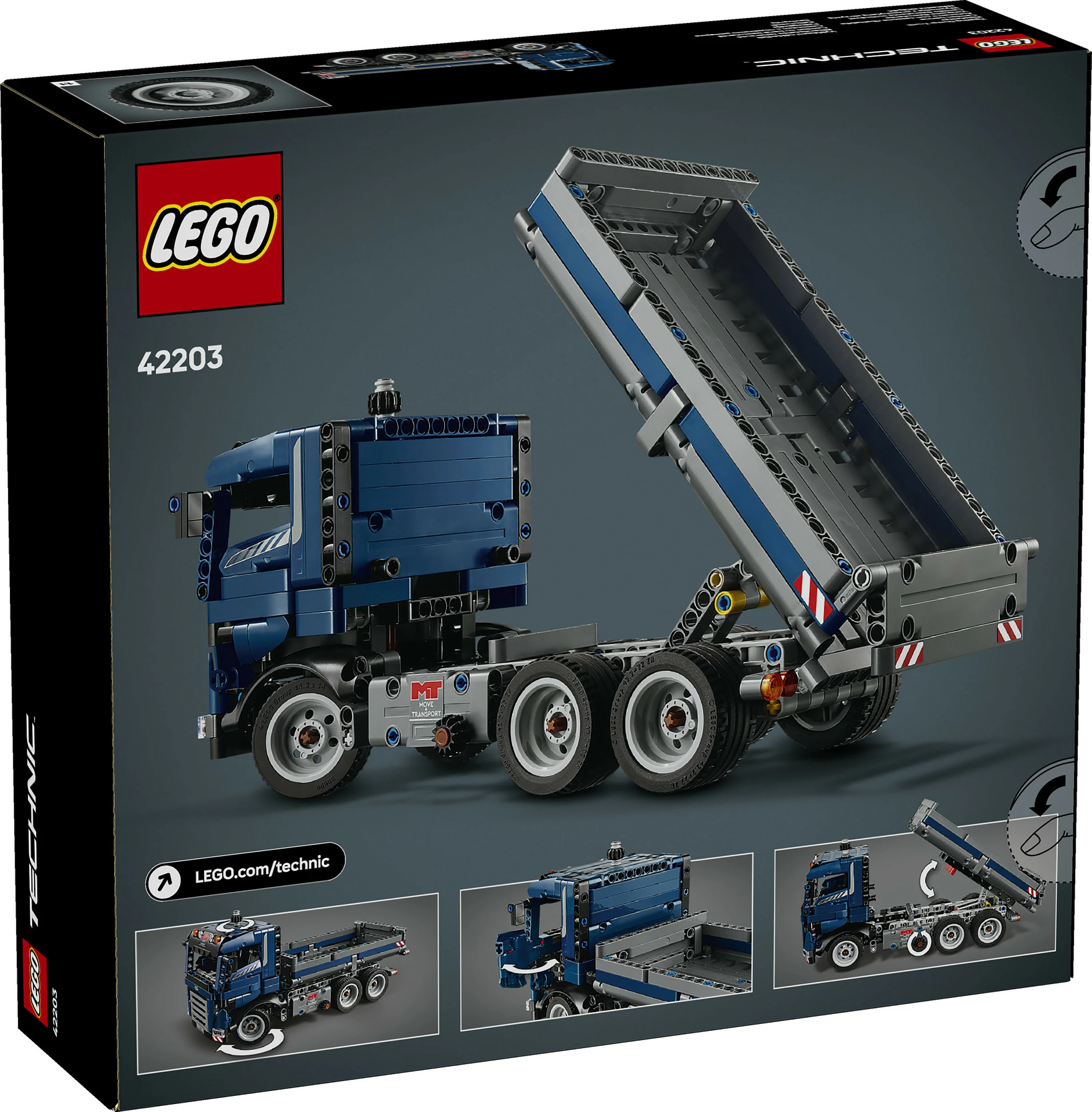 Set ndërtimi LEGO Technic Tipping Dump Truck, 462 pjesë, shumëngjyrësh