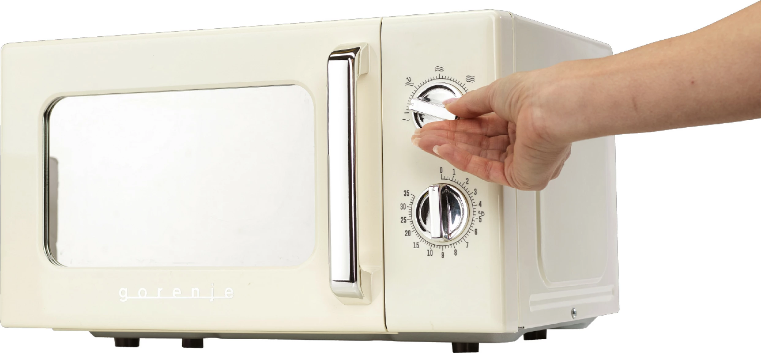 Mikrovalë Gorenje MO20E1HRL, 20L, 700W, mekanike, e bardhë