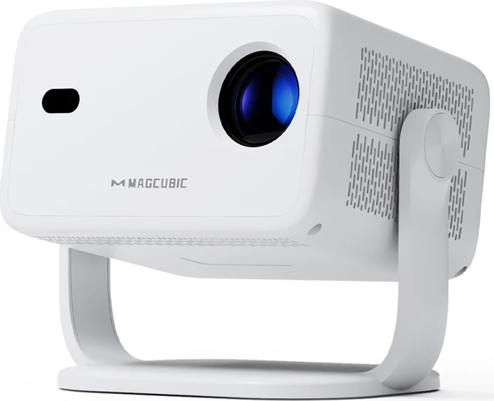 Projektor Magcubic L018 1080p 400 ANSI Android 14 Wi‑Fi 6 Bluetooth 5.2, i bardhë