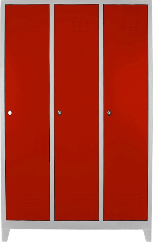 Dollap metalik për ruajtje, ngjyrë gri dhe e kuqe, Skye Decor, Js1012Kı