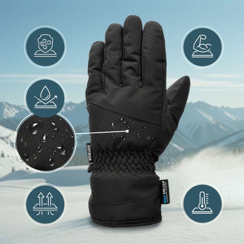 Doreza dimri Meteor, unisex, të zeza [Madhësia: Standarde]