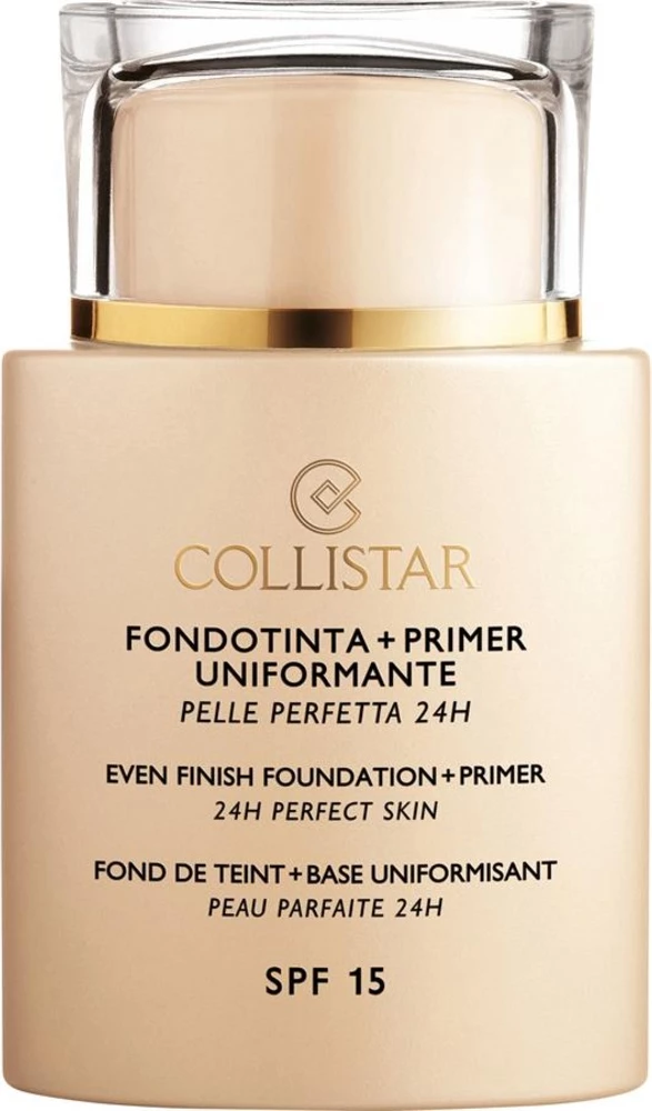 Fondatinë + Primer për femra Collistar Even Finish Foundation + Primer SPF15 04, 35ml