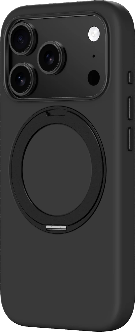 Mbështjellës AmazingThing Cloudie për iPhone 17 Pro Max, me mbajtëse, MagSafe, i zi