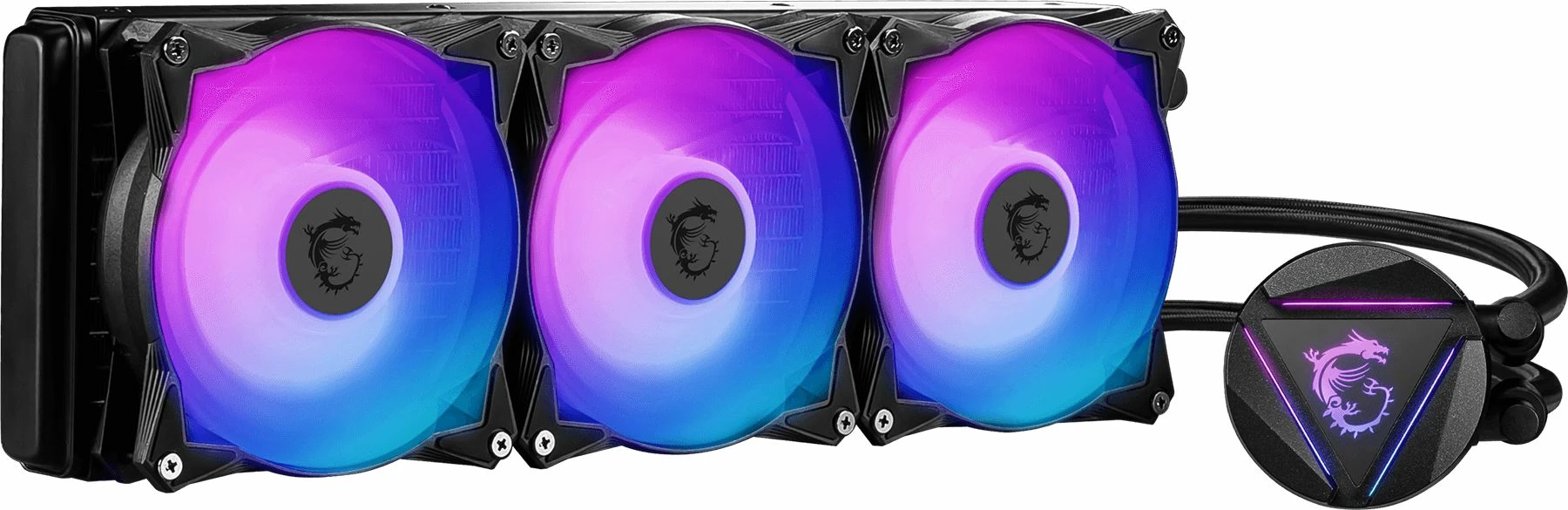 Ftohës me lëng AIO MSI MAG CoreLiquid 360R V2 360mm ARGB, me 3x120mm PWM, i zi