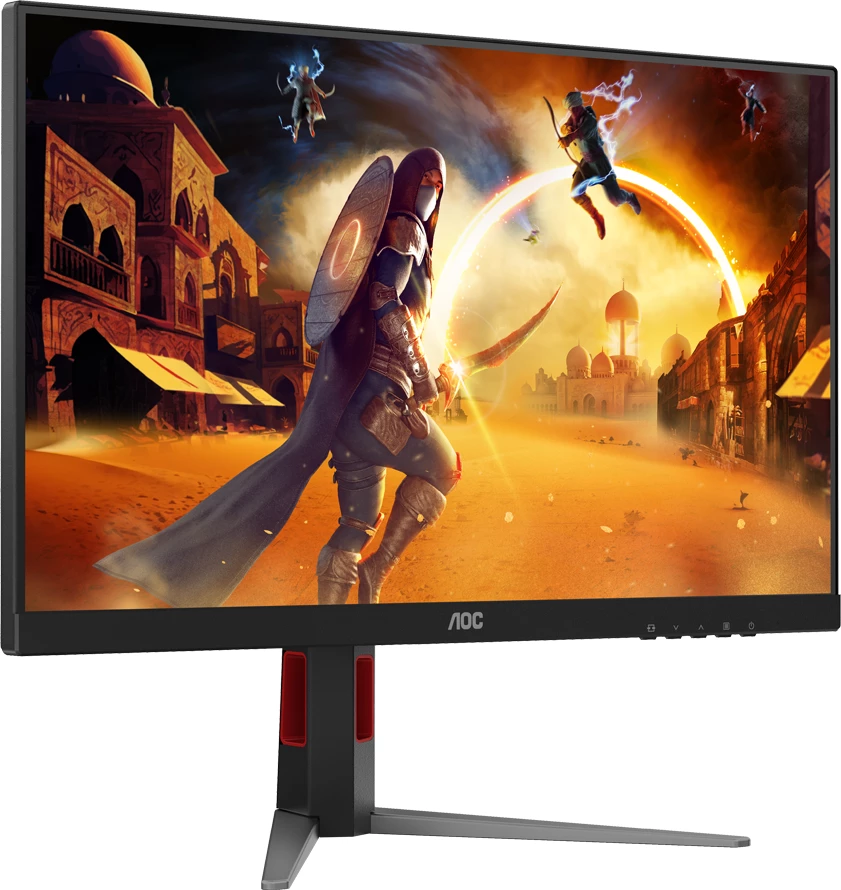 Monitor gaming AOC 27G4HA 27\" FHD Fast IPS 200Hz 0.5ms MPRT, HDR10, Adaptive Sync/G-Sync Compatible, 2x HDMI 2.0, DP 1.4, me altoparlantë