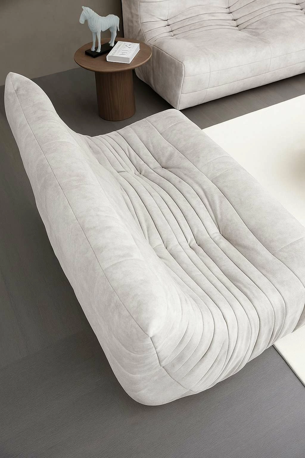 Divan dy ulëshe, Atelier del Sofa, Bocek, ngjyrë e bardhë