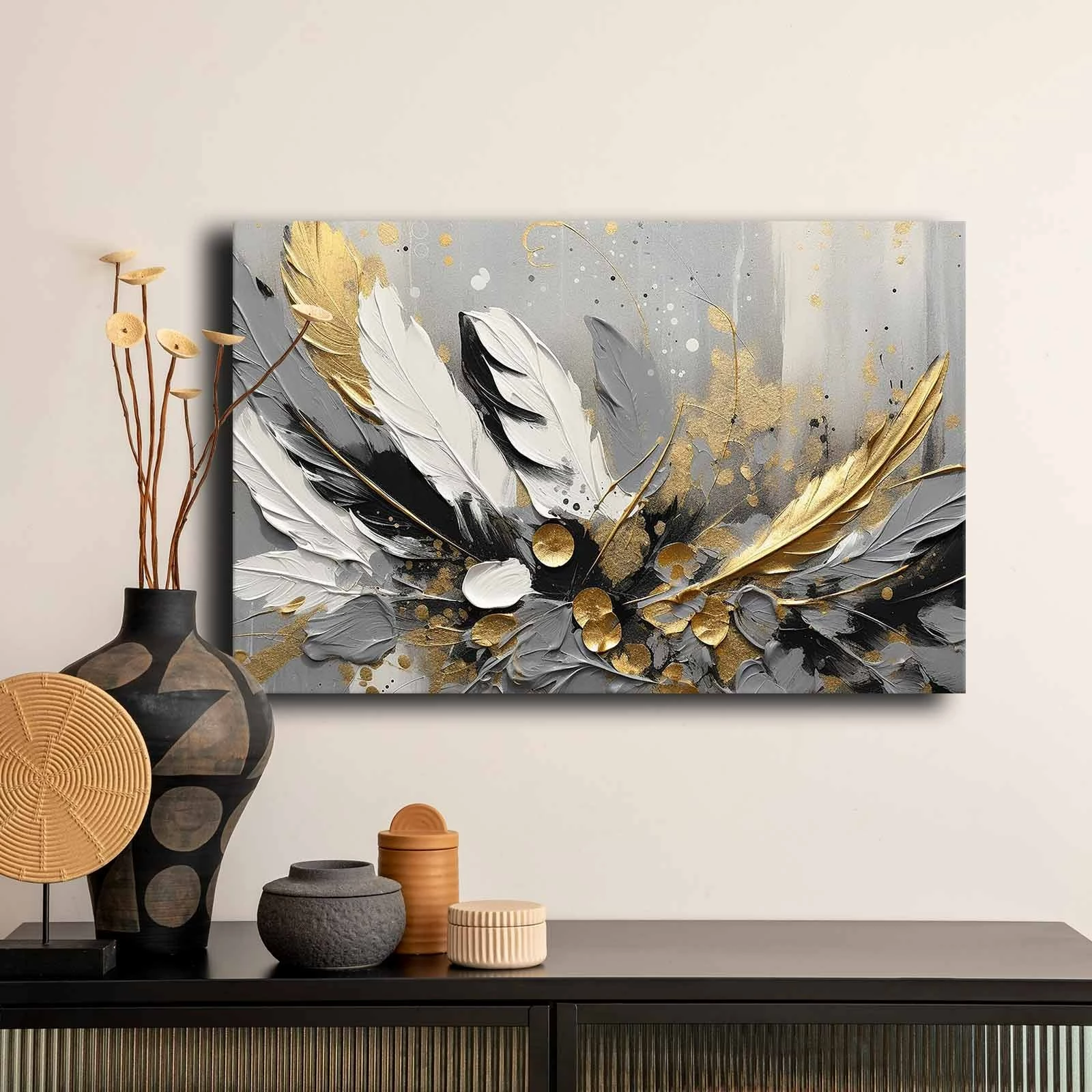 Pikturë dekorative në kanavacë, shumëngjyrëshe, Wallity 4570GSC-002, 45x70cm