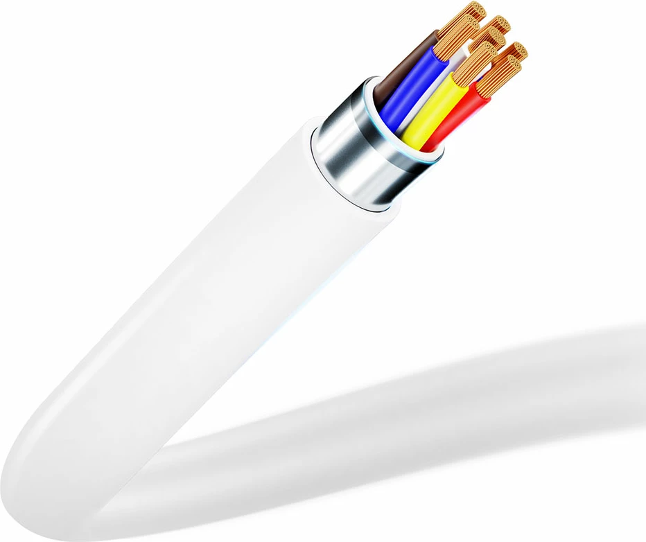 Kabllo USB-C në USB-C 3mk Hyper Cable, 1.2m, 100W, Bardhë