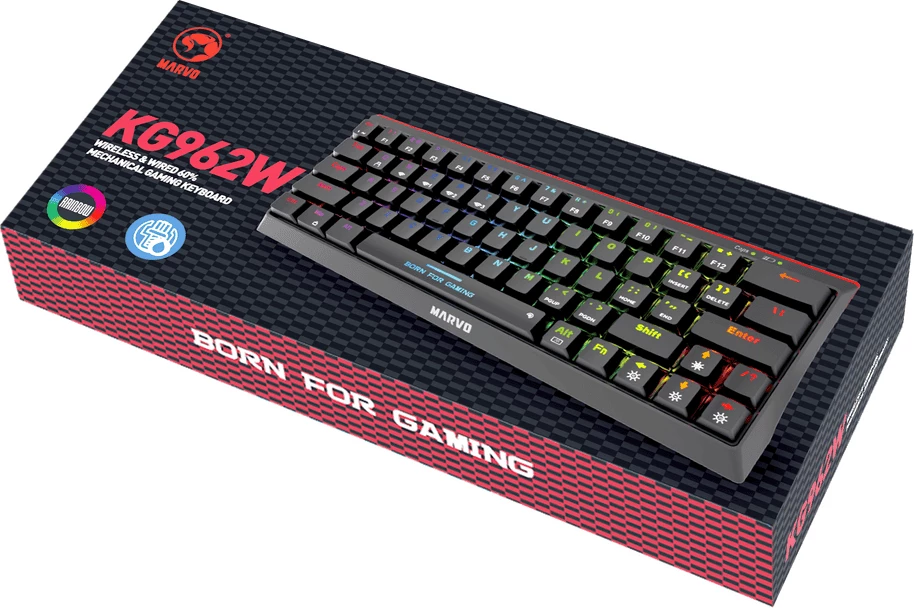 Tastierë MARVO KG962W EN-R