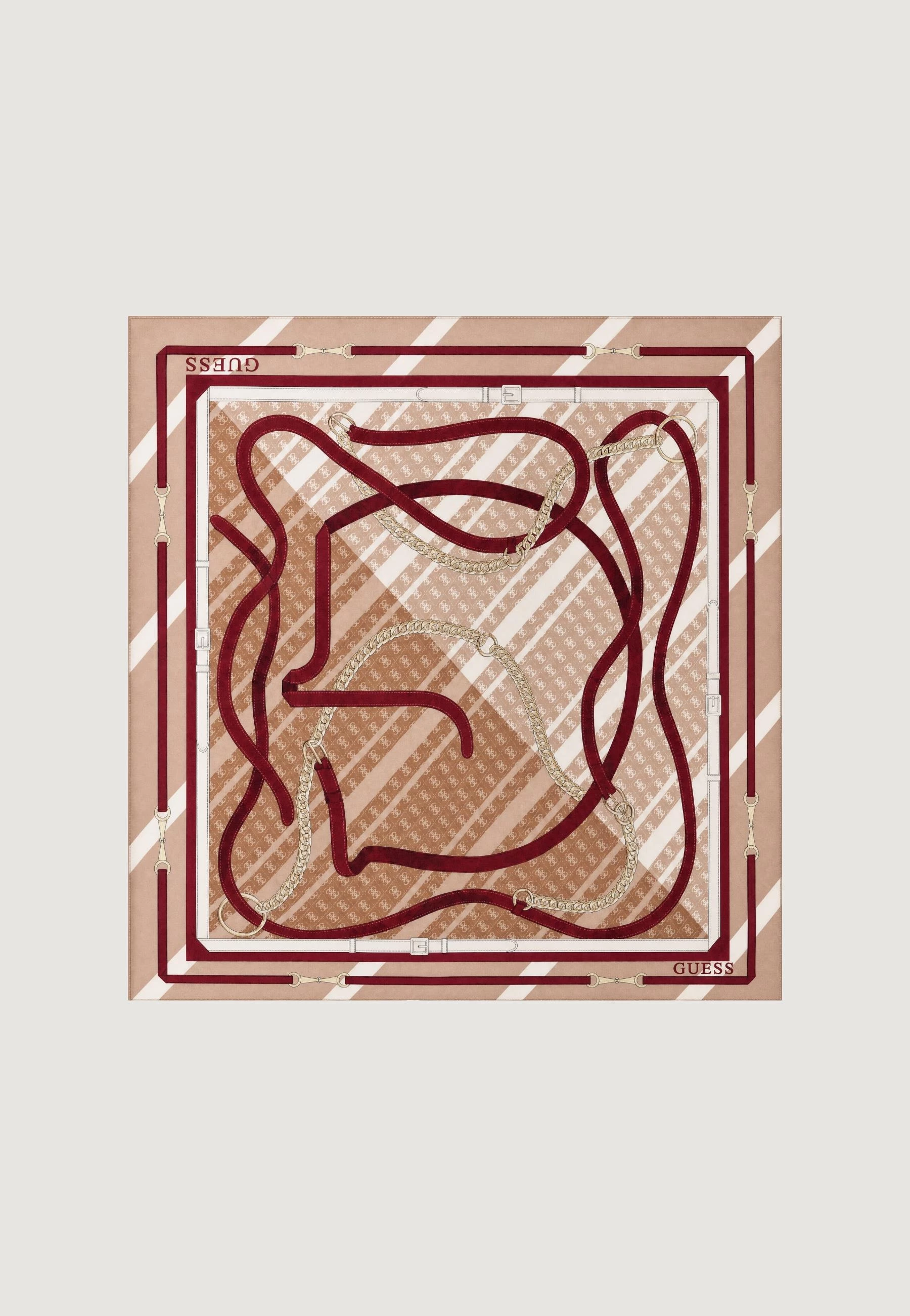 Shall për femra Guess Yvonne Logo AW5659 POL03, latte