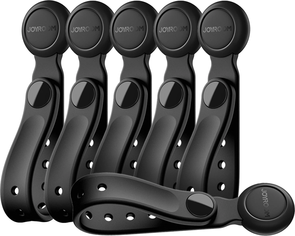 Set rripa magnetikë për kabllo Joyroom JR-ZS422, 6 copë, e zezë