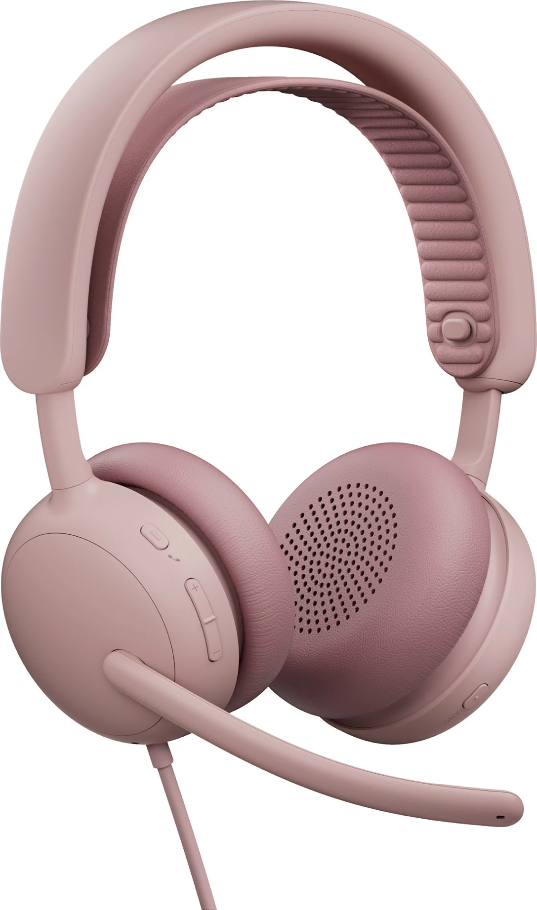 Kufje me mikrofon Logitech Zone Wired 2, me kabllo USB-C/USB-A, Rose