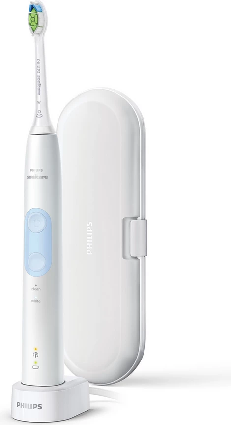 Furçë dhëmbësh elektrike Philips Sonicare ProtectiveClean 4500 HX6839/28 me etui, e bardhë