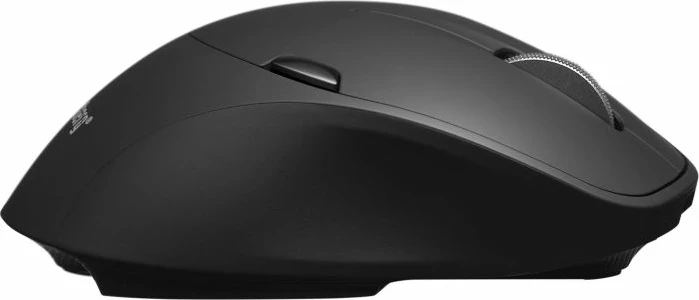 Maus SANDBERG Wireless Mouse Pro Recharge 631-02, 2.4GHz + Bluetooth 5.0, 6 butona, 1600 DPI, bateri 500mAh, e zezë, set (maus + USB receiver + kabllo USB-C)