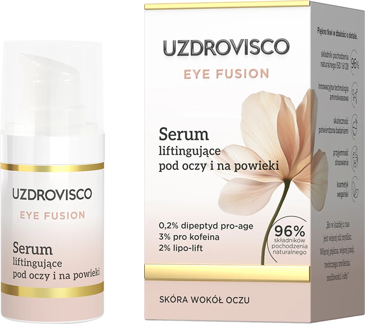 Serum lifting për sy dhe kapakë UZDROVISCO Eye Fusion për femra, 15ml