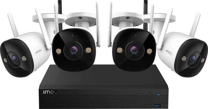 Set survejimi CCTV IMOU Kit-Lite Wi‑Fi, 4 kamera Bullet 2 1080p, NVR 4-kanalësh me HDD 1TB
