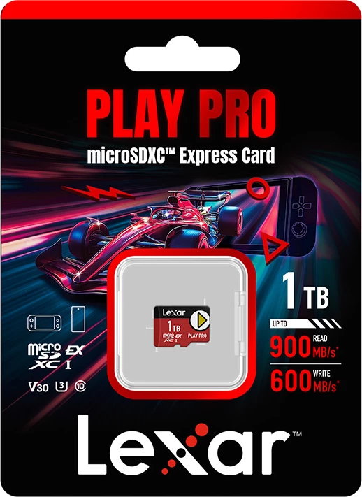 Kartelë memorje Lexar PLAY Pro microSDXC Express 1TB, 900/600MB/s, V30 U3 A2