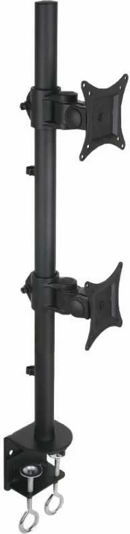 Mbajtës tavoline për 2 monitorë Techly ICA-LCD 350-D 13–27", VESA 75x75/100x100, i zi