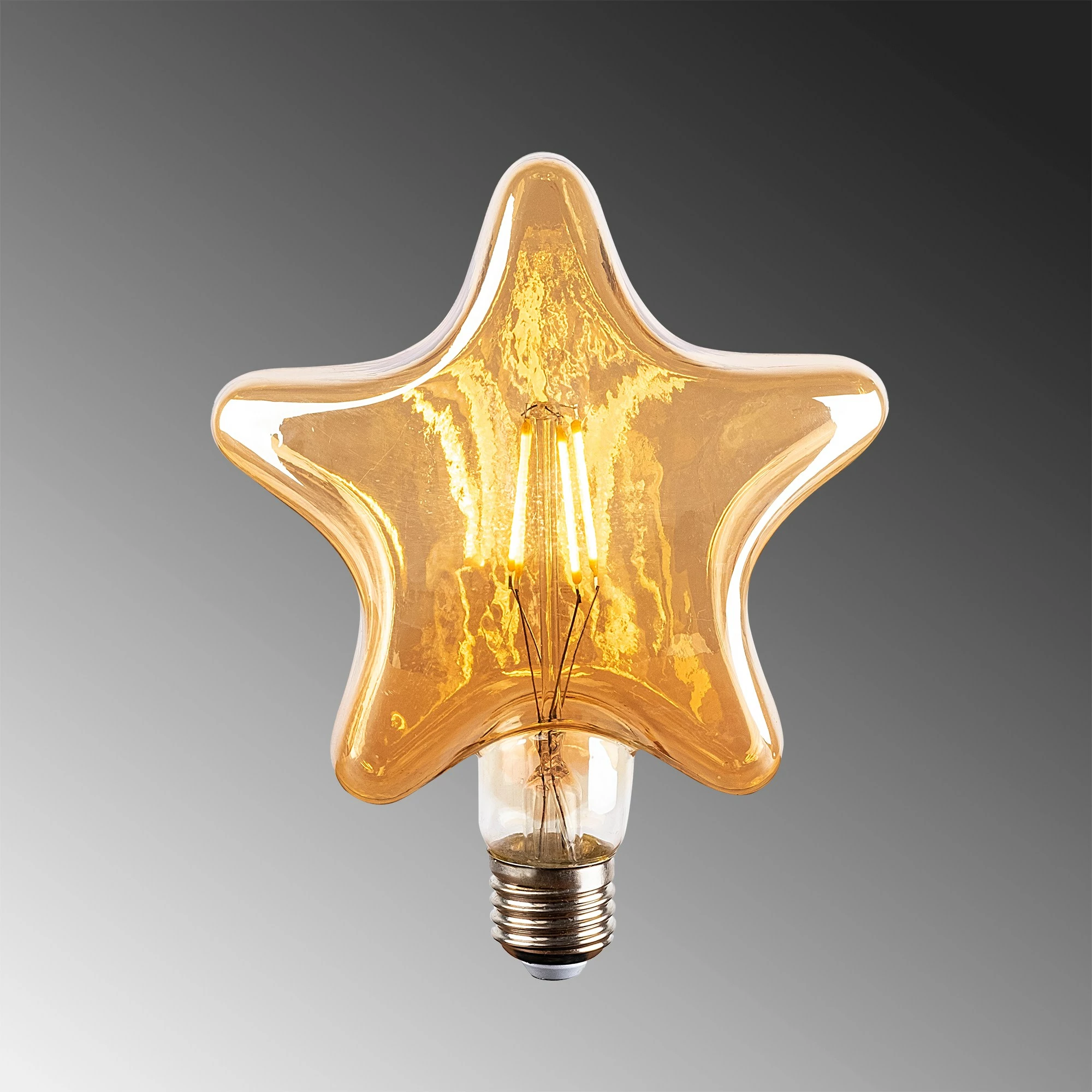 Llambë LED dekorative, formë ylli, ngjyrë kafe, OP-031
