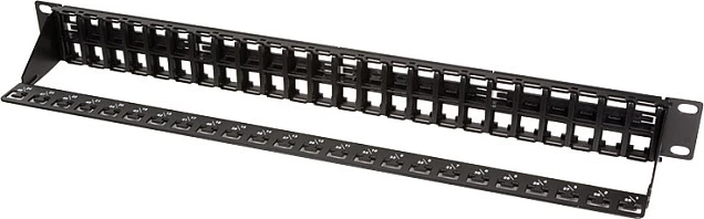Patch panel Keystone LogiLink 1U, 48 porta, unshielded (UTP), i zi