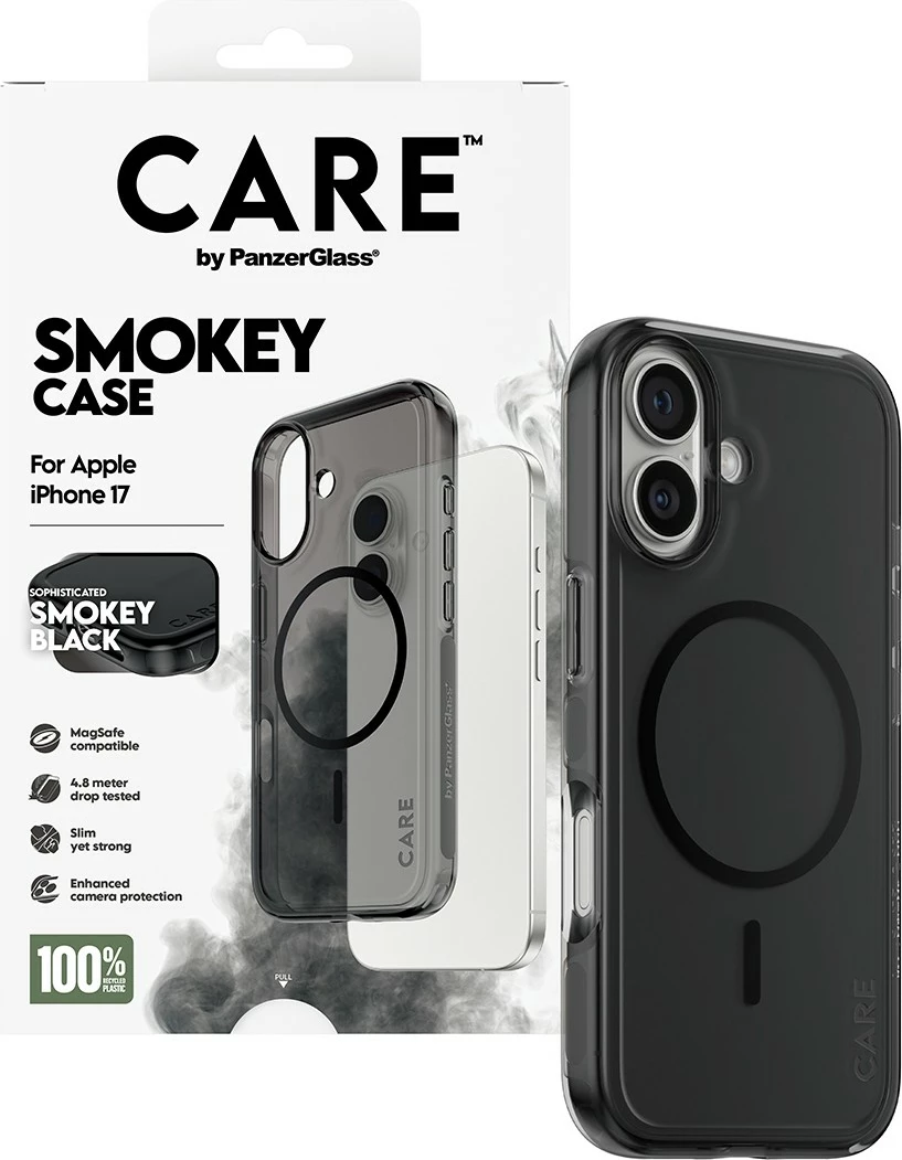 Mbështjellës PanzerGlass CARE BY FLAGSHIP CASE URBAN EXP për celular, transparent i errët