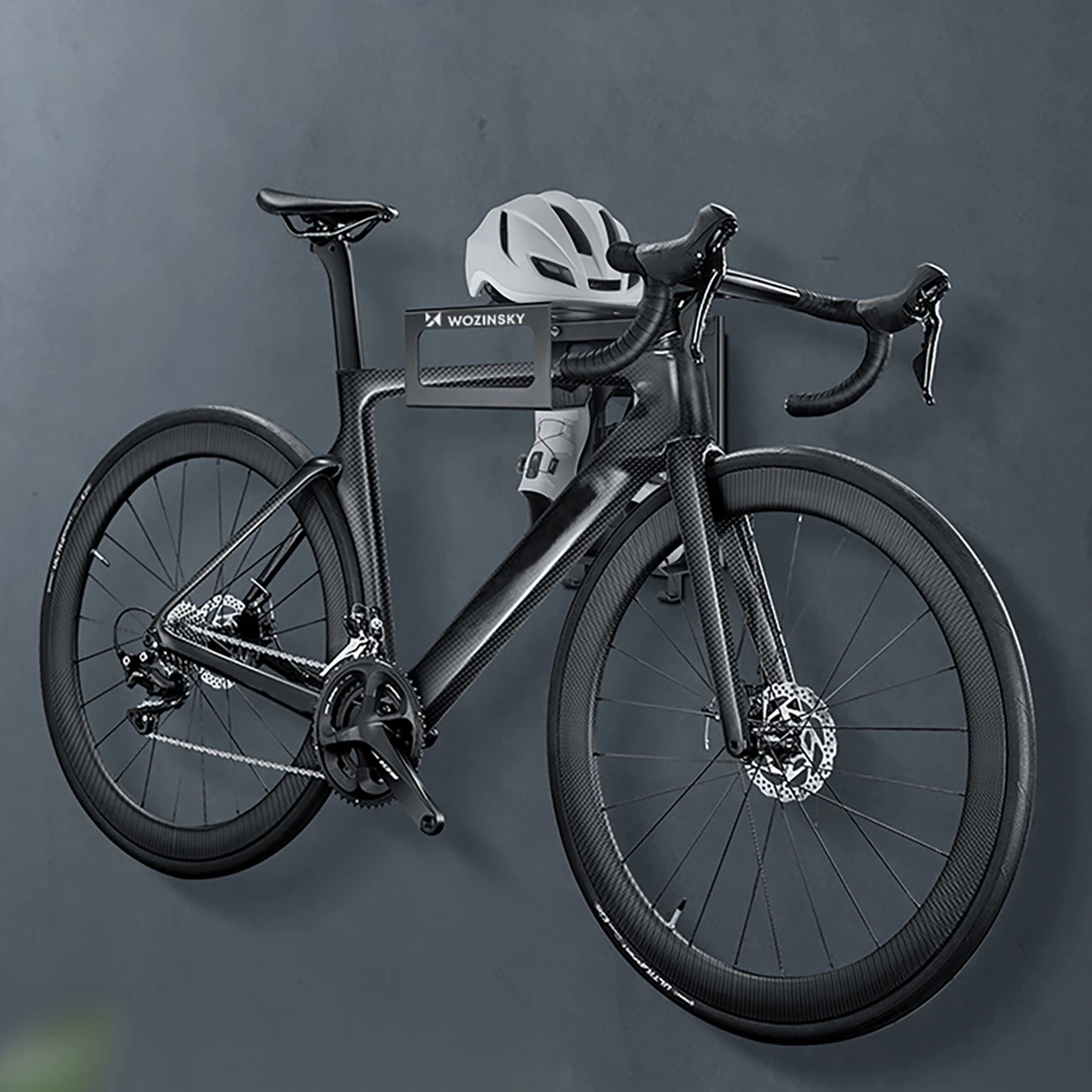 mbajtëse muri për biçikletë Wozinsky WSW-01S, deri 25 kg, me komplet montimi, e zezë