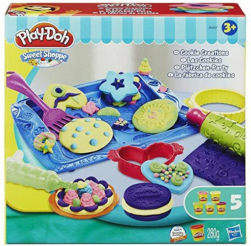Set plastelinë Hasbro Play-Doh Sweet Cookies B0307, 5 tuba (280 g)