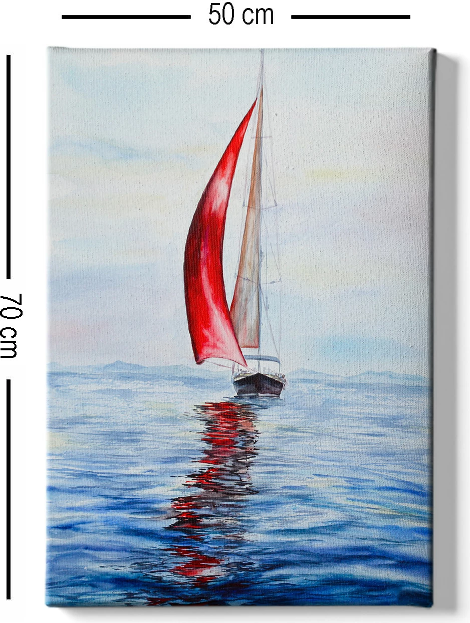 Pikturë dekorative në kanavacë Wallity, shumëngjyrëshe, 50x70cm