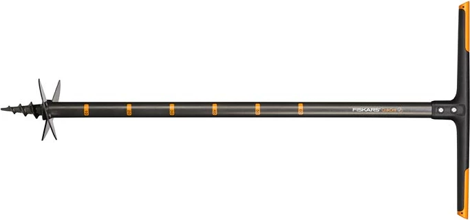 Trapan toke Fiskars QuikDrill M 150mm (1000638), diametër 15 cm, zi/portokalli