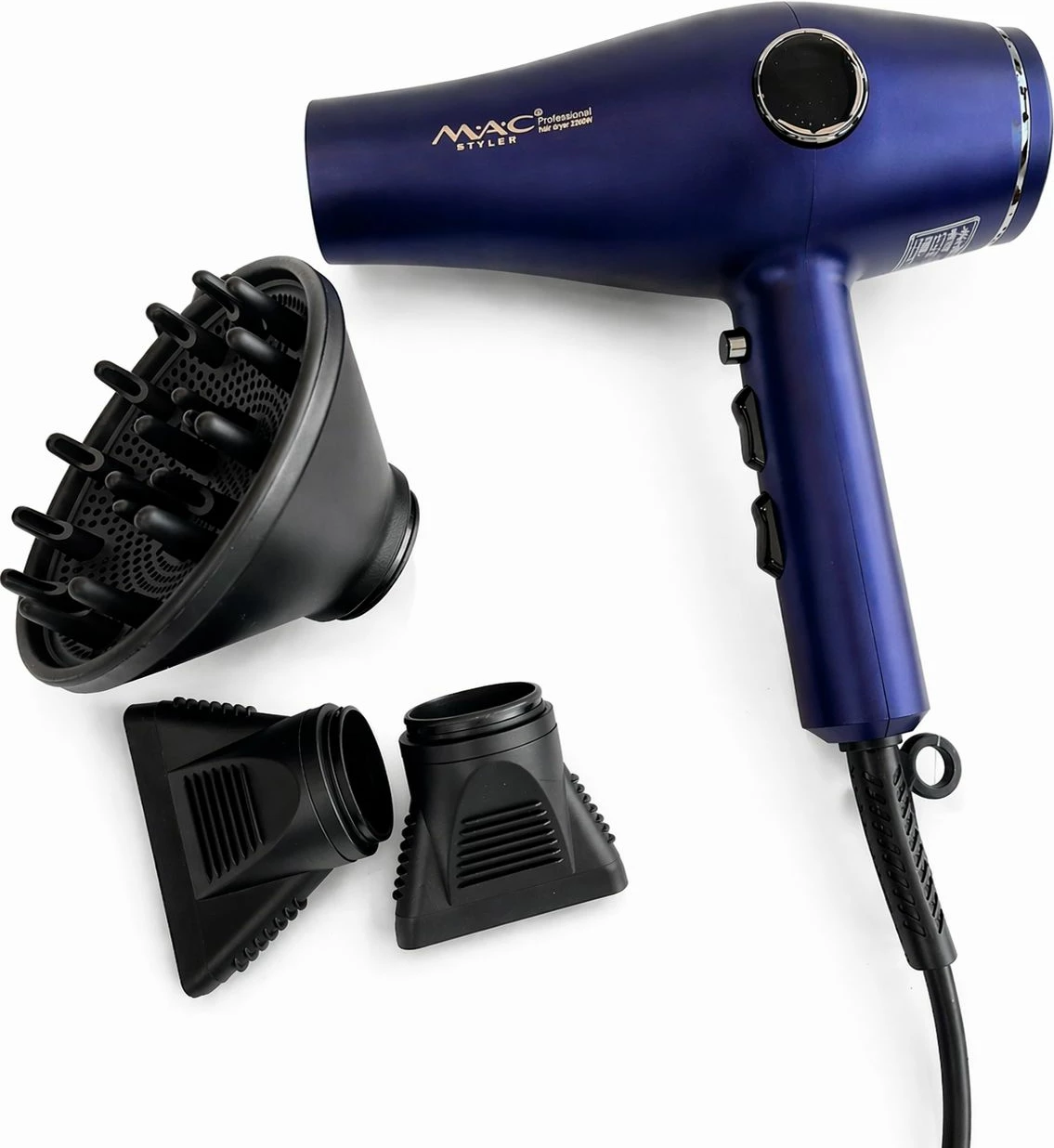 Tharëse flokësh MAC styler, 2800W, e kaltër