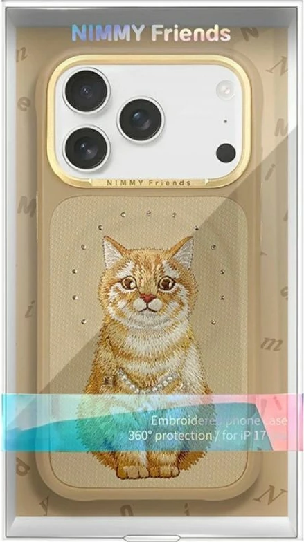 Kutí iPhone Nimmy Lucky Fashion Cat MagSafe, kafe, iPhone 17 Pro