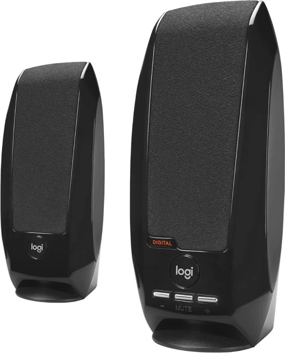 Altoparlantë LOGITECH S150 2.0, 1.2W RMS, USB, set 2 copë, të zeza